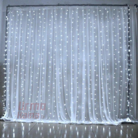 LED girlianda Užuolaida - Krioklys 360 lempučių STANDART CL3 Black