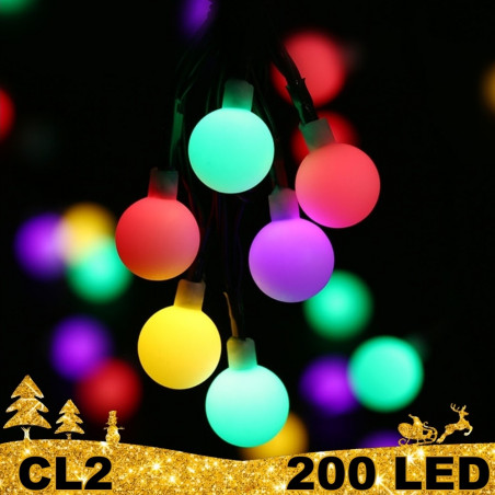 200 LED girlianda burbuliukai STANDART CL2