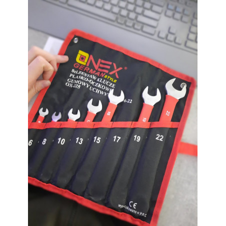 Kombinuotų raktų rinkinys 6-22 mm, ONEX OX-225 (Prekė su defektu 9902914)