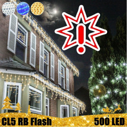 500 LED girlianda varvekliai STANDART PLIUS RB FLASH CL5 (Prekė su defektu 9902916)