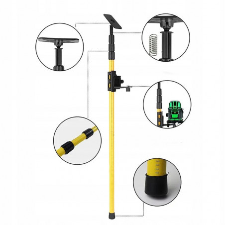 Teleskopinis stovas lazeriniam nivelyrui NS01