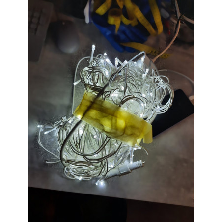 300 LED lauko girlianda varvekliai STANDART PLIUS RB CL5, šaltai baltos spalvos (Prekė su defektu 9902919)