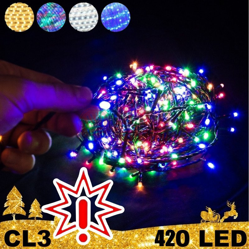 420 LED lempučių girlianda STANDART CL3 (Prekė su defektu 9902920)