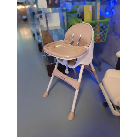 Sulankstoma maitinimo kėdutė 3in1 Kruzzel HC02, rožinė (Prekė su defektu 9902921)