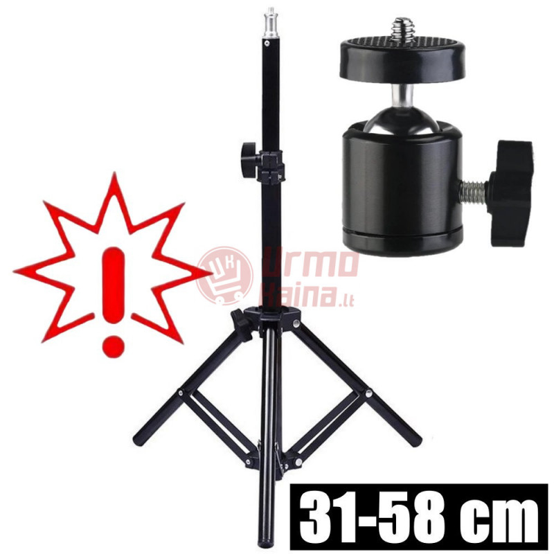 Teleskopinis trikojis stovas 31-58 cm (Prekė su defektu 9902923)