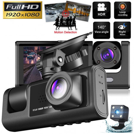 Vaizdo registratorius P09 su 3 kameromis