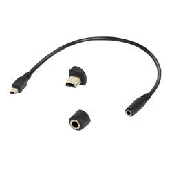 Mini USB-B Male to 3,5 mm Female AUX garso adapteris, 15 cm