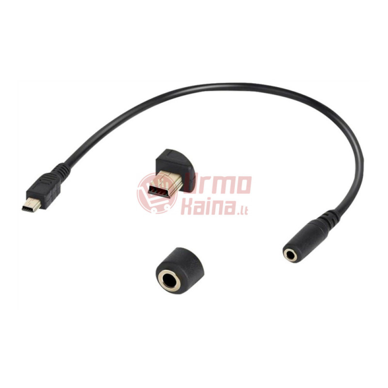 Mini USB-B Male to 3,5 mm Female AUX garso adapteris, 15 cm