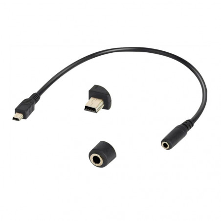 Mini USB-B Male to 3,5 mm Female AUX garso adapteris, 15 cm