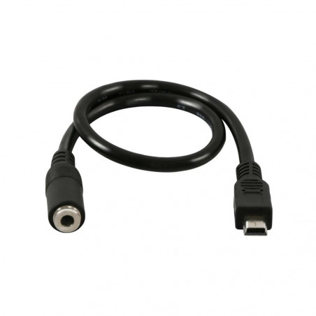 Mini USB-B Male to 3,5 mm Female AUX garso adapteris, 15 cm