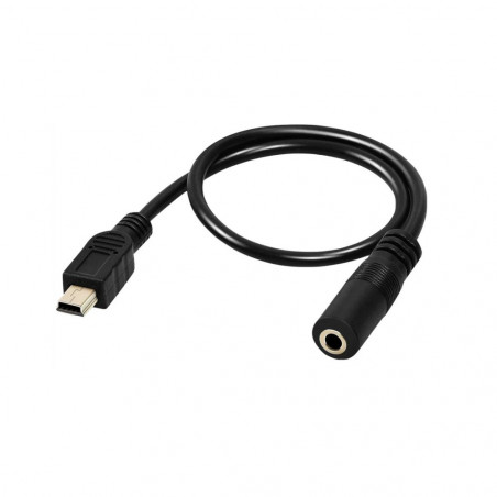 Mini USB-B Male to 3,5 mm Female AUX garso adapteris, 15 cm