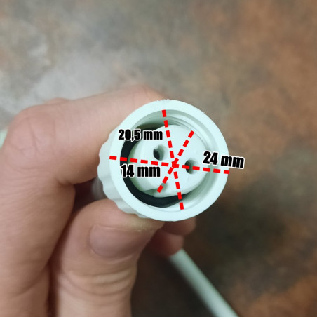 Girliandų maitinimo laidas GM7 150 cm