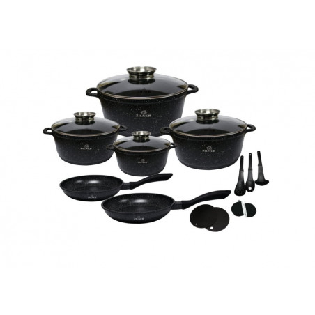 Akmens masės 17 dalių puodų rinkinys ZL-8635