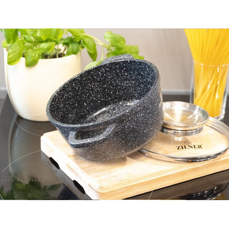 Akmens masės 17 dalių puodų rinkinys ZL-8635