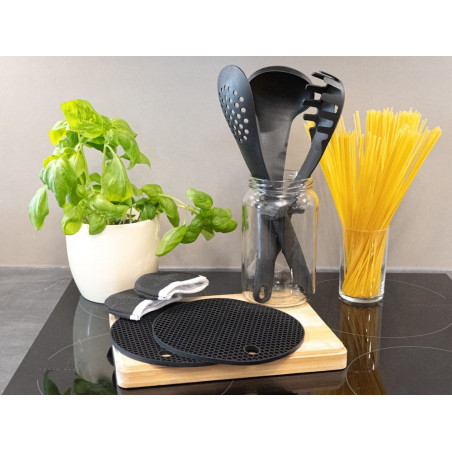 Akmens masės 17 dalių puodų rinkinys ZL-8636