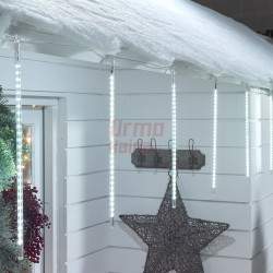 LED girlianda meteorų lietus 32 cm, šaltai baltos spalvos CL3