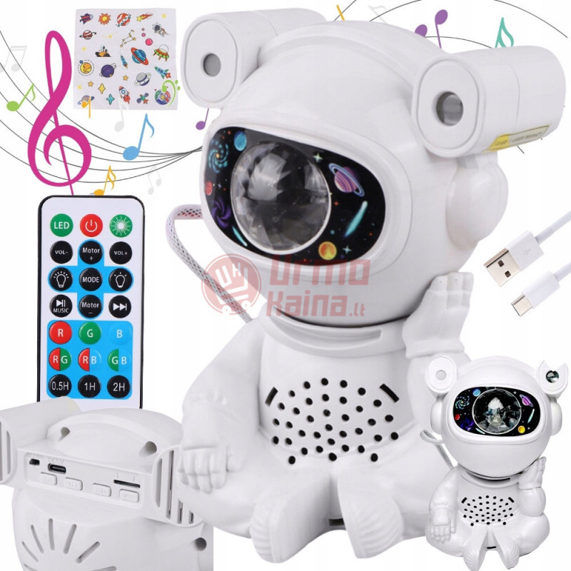 LED žvaigždyno projektorius astronautas Galaxy SKY