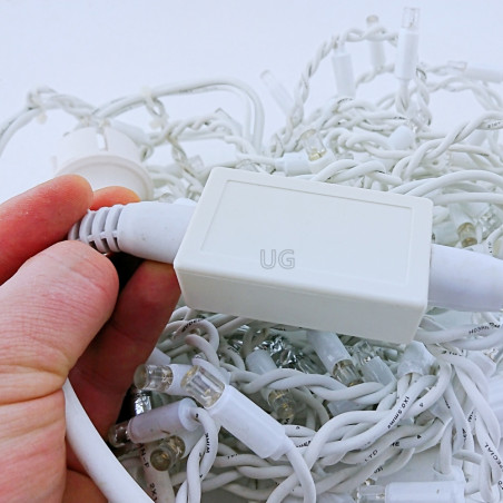 100 LED profesionali lauko girlianda varvekliai Brosberg Prolight CL8 Flash