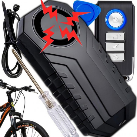 Motociklo-dviračio signalizacija su nuotolinio valdymo pultu SF22R