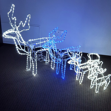 LED dekoracija 3D šviečiantis elnias L judantis CL3