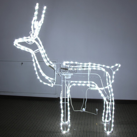 LED dekoracija 3D šviečiantis elnias L judantis CL3