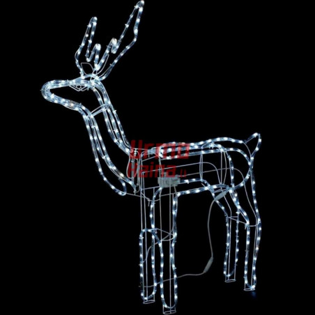 LED dekoracija 3D šviečiantis elnias L judantis CL3