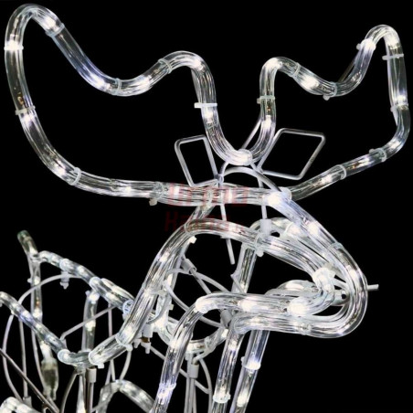 LED dekoracija 3D šviečiantis elnias L judantis CL3