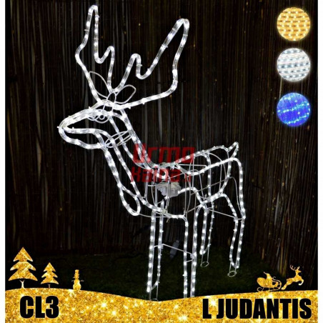 LED dekoracija 3D šviečiantis elnias L judantis CL3