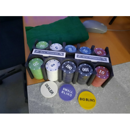 Pokerio rinkinys dėžutėje, 200 žetonų (Prekė su defektu 9902942)