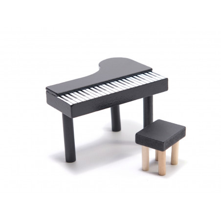 Medinis lėlių namelis su priedais ir LED LULILO