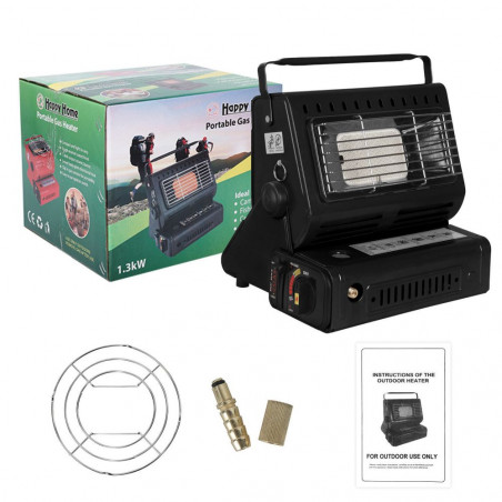 Turistinis nešiojamas dujinis šildytuvas - viryklė 2in1