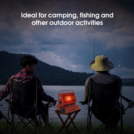 Turistinis nešiojamas dujinis šildytuvas - viryklė 2in1