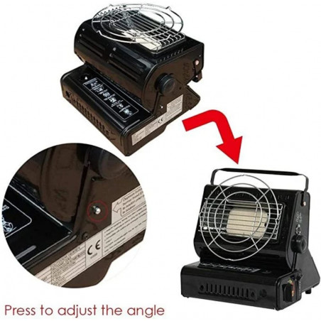 Turistinis nešiojamas dujinis šildytuvas - viryklė 2in1