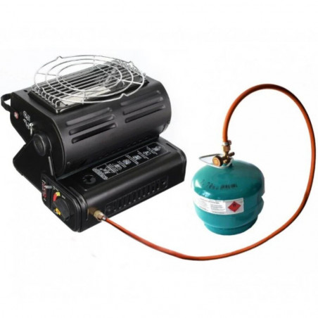Turistinis nešiojamas dujinis šildytuvas - viryklė 2in1