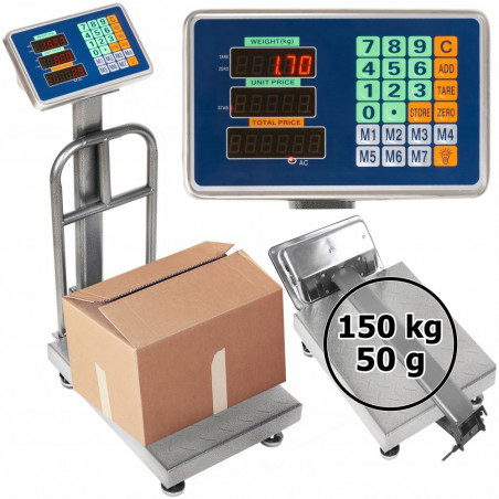 Platforminės svarstyklės 1502ASFM LED (150 kg, 30x40)