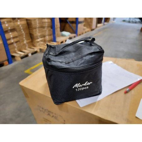 Dvipusiai SKETCH markeriai flomasteriai su dėklu 120 vnt