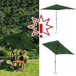 Sodo skėtis - 200x300 cm -  žalias - UNI-UMBRELLA-TSQ2030GR (Prekė su defektu 9902967)