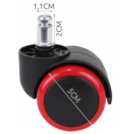 Ratukai biuro kėdei 5 cm - 5 vnt.