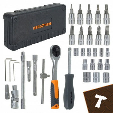 Galvučių rinkinys su terkšle BGT 46 dalių