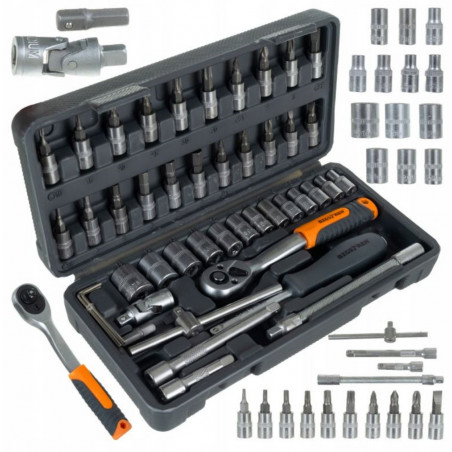 Galvučių rinkinys su terkšle BGT 46 dalių