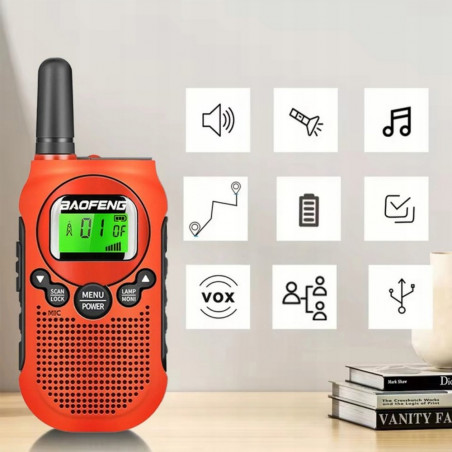 Racijų komplektas Baofeng BF-T6 2 vnt