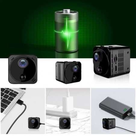 Mini belaidė vaizdo stebėjimo kamera RF08 Wi-Fi