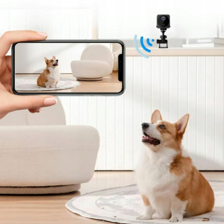 Mini belaidė vaizdo stebėjimo kamera RF08 Wi-Fi