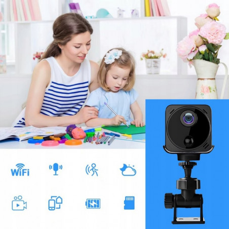 Mini belaidė vaizdo stebėjimo kamera RF08 Wi-Fi