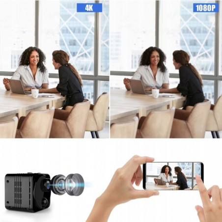 Mini belaidė vaizdo stebėjimo kamera RF08 Wi-Fi