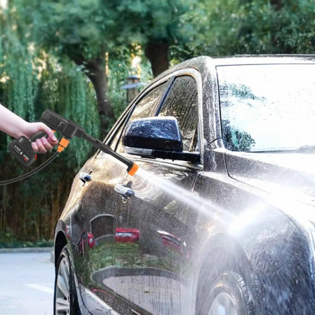 Akumuliatorinis aukšto slėgio plovimo įrenginys MEISTER SR909, 2 akumuliatoriai, kroviklis + priedai