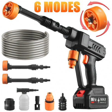 Akumuliatorinis aukšto slėgio plovimo įrenginys MEISTER SR909E + priedai