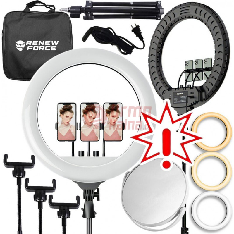 Žiedinė LED lempa RF LS45 PRO 240W PT (Prekė su defektu 9902972)