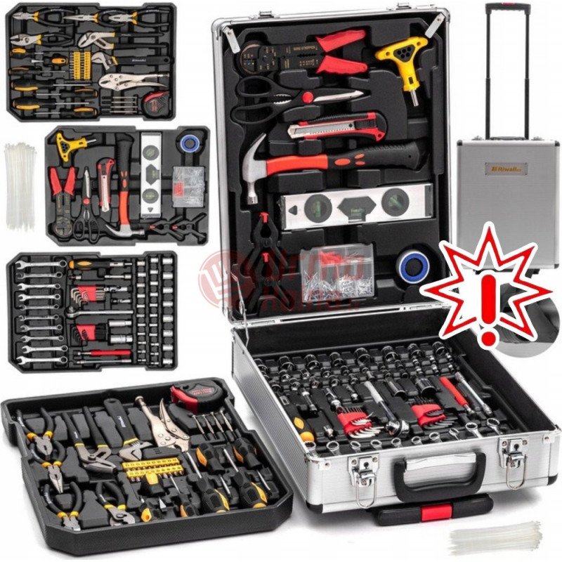 750 dalių įrankių rinkinys lagamine M1 (Prekė su defektu 9902975)