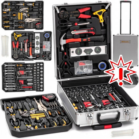 750 dalių įrankių rinkinys lagamine M1 (Prekė su defektu 9902975)